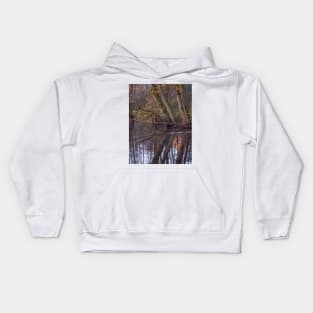 Autumn on the river Kids Hoodie